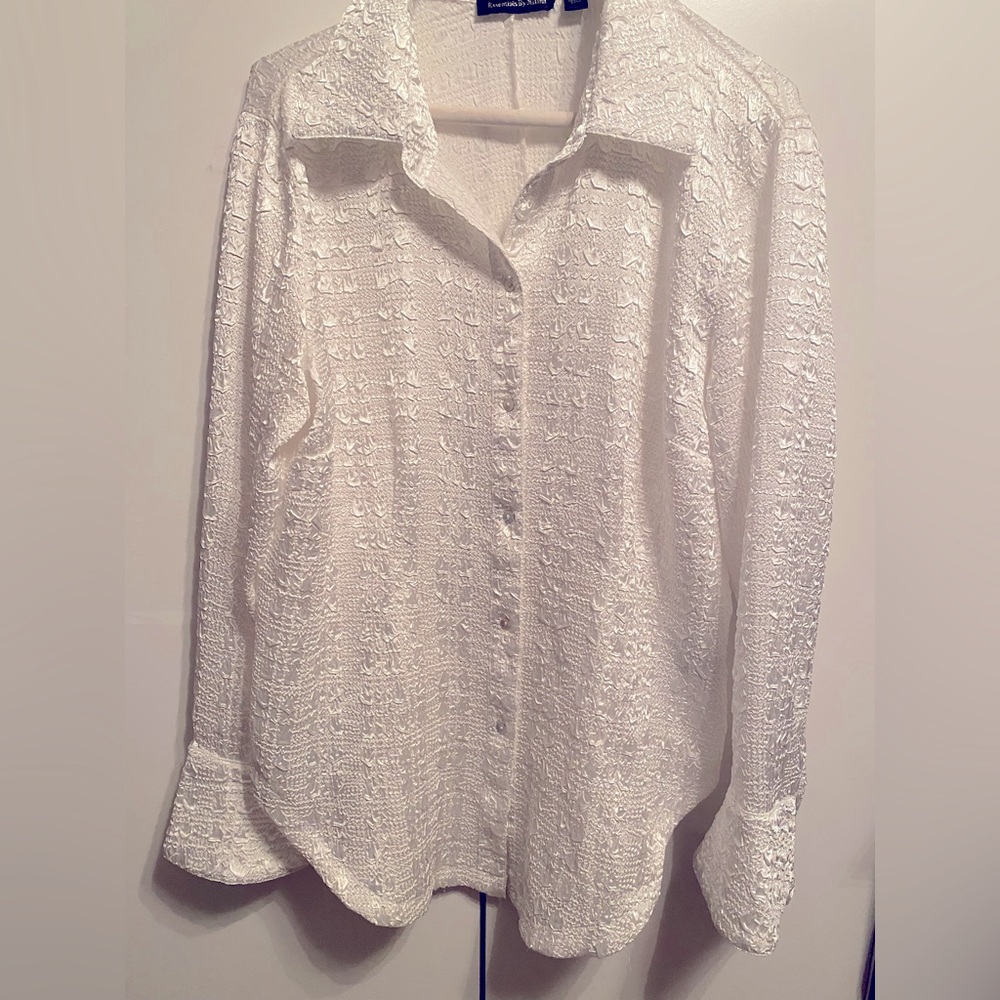 Essentials by Milano White Blouse